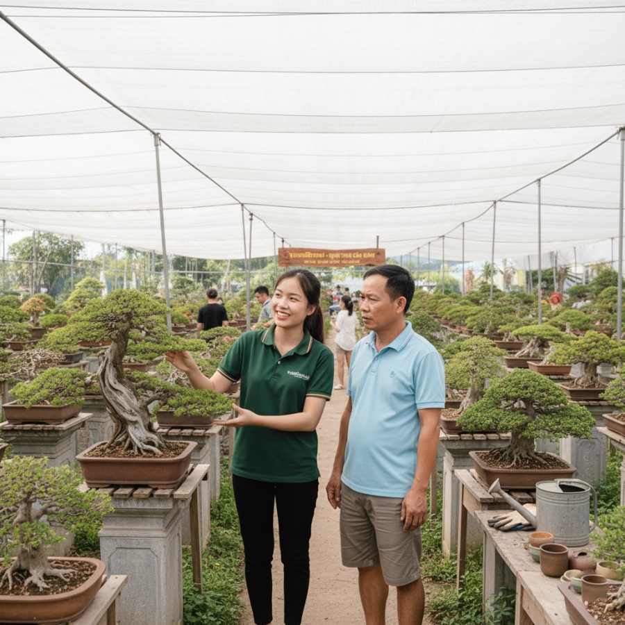 Người mua cây Tinh Mộc chia sẻ hình ảnh bonsai trong không gian sống